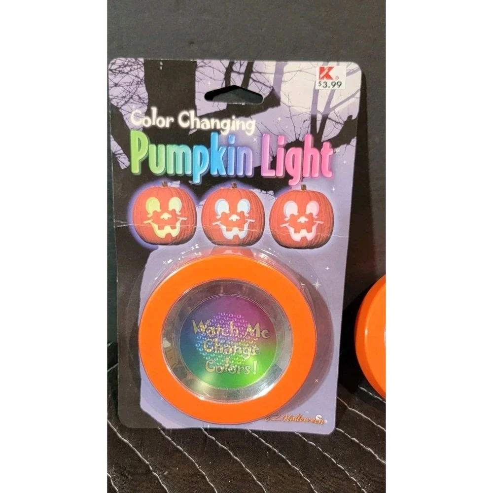 Vintage Kmart Color‎ Changing Pumpkin Lights